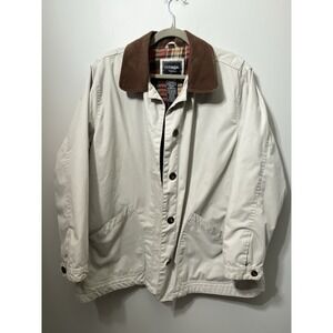 Outbrook‎ Women's Adirondack Barn Jacket Chore Coat Flannel-Lined Khaki Size 1XL